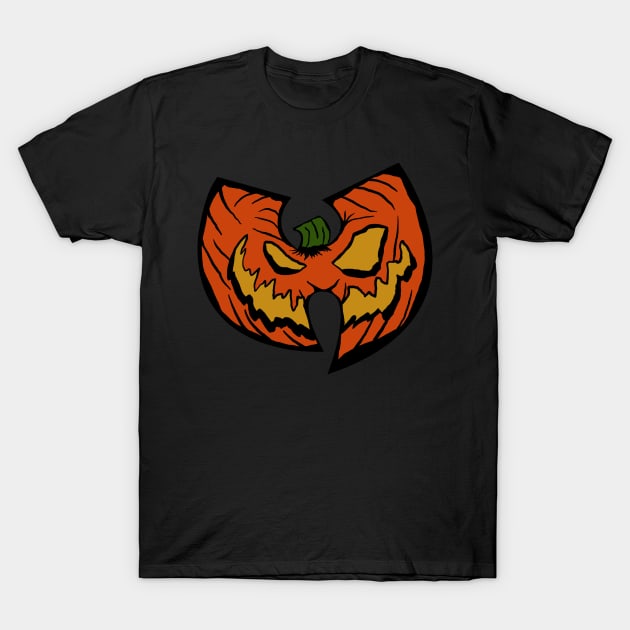 Wu Tang Halloween Pumpkin T-Shirt by devilcat.art